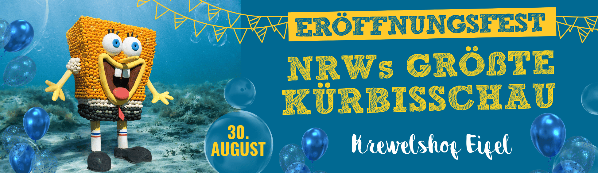 Kürbisschau Atlantis / unterwasserwelten Eröffnungsfest Krewelshof Eifel