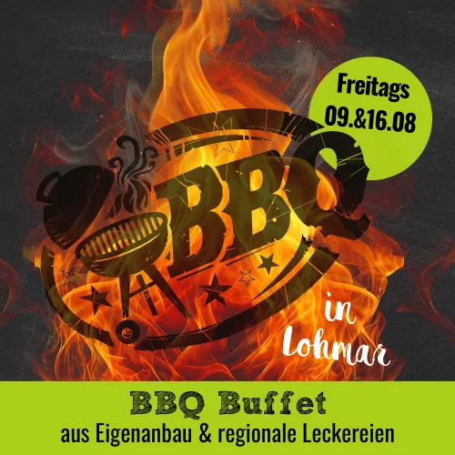 BBQ-Buffet auf dem Krewelshof in Lohmar am 09. und 16.08.2024