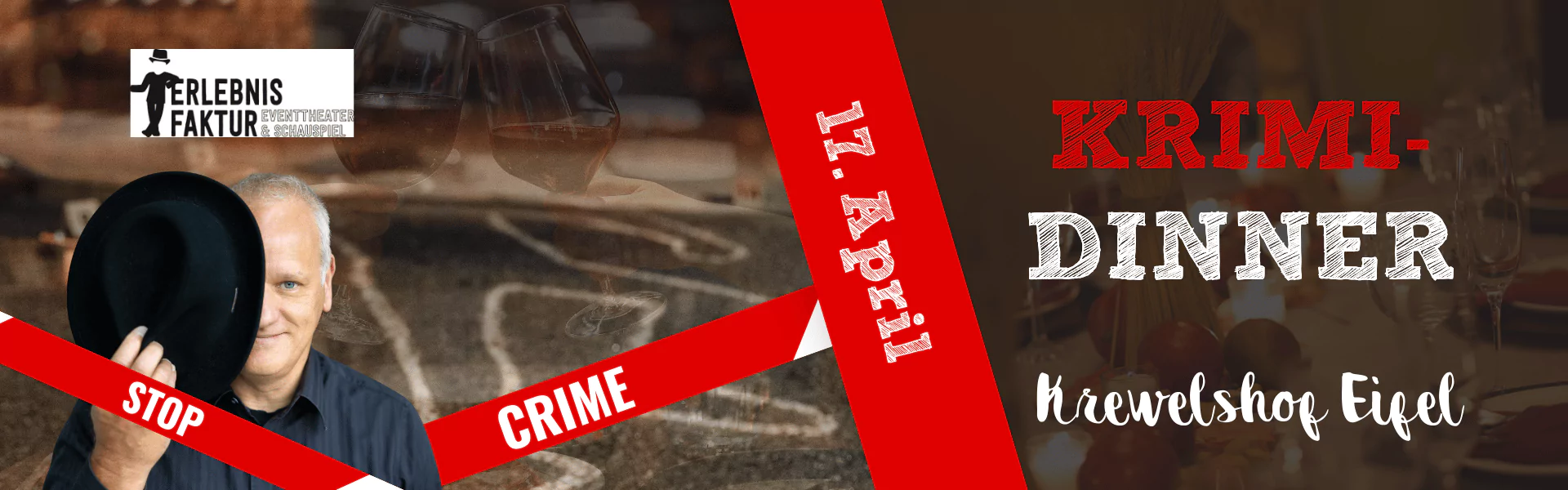 Krimi-Dinner 17.04. Krewelshof Eifel