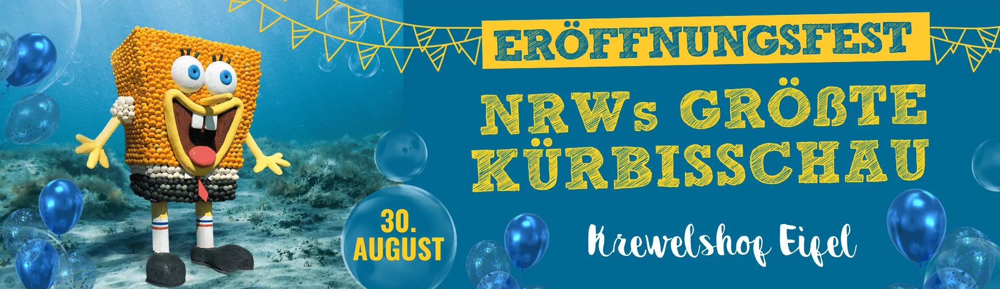 Kürbisschau Atlantis / unterwasserwelten Eröffnungsfest Krewelshof Eifel