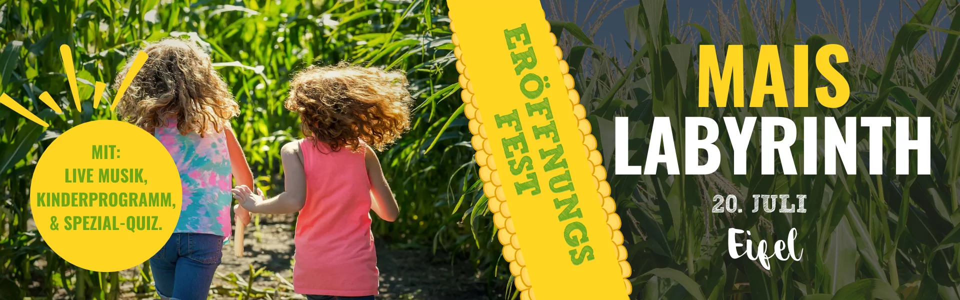 Eröffnungsfest Mais-Labyrinth Krewelshof Eifel