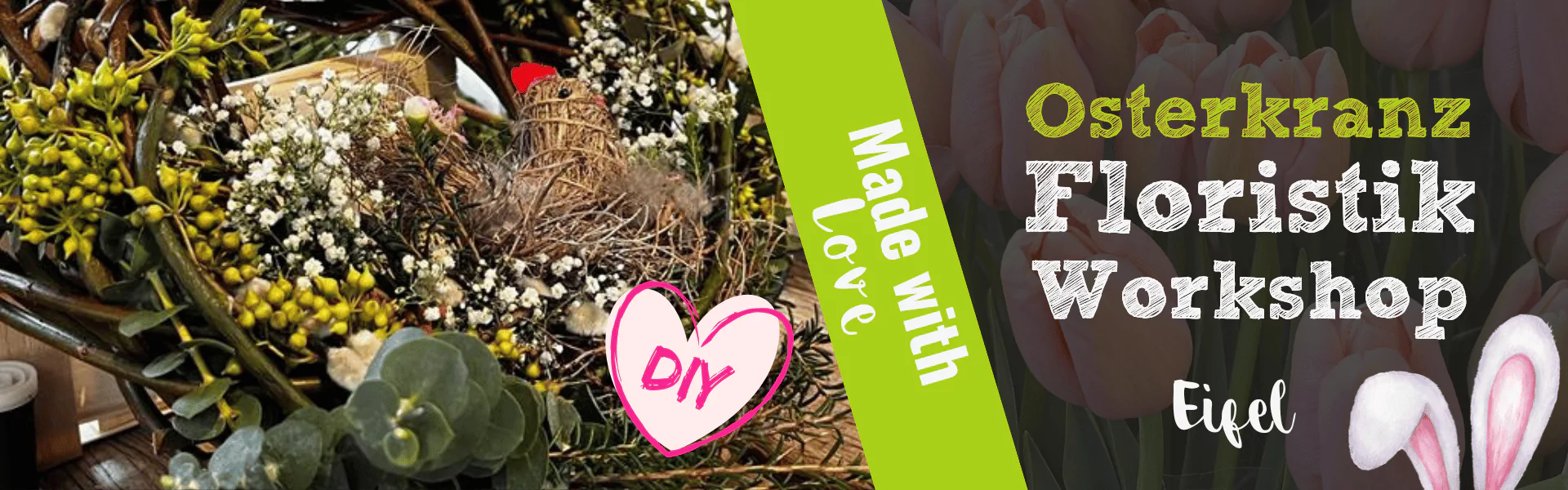 Osterkranz Floristik Workshop Krewelshof Eifel